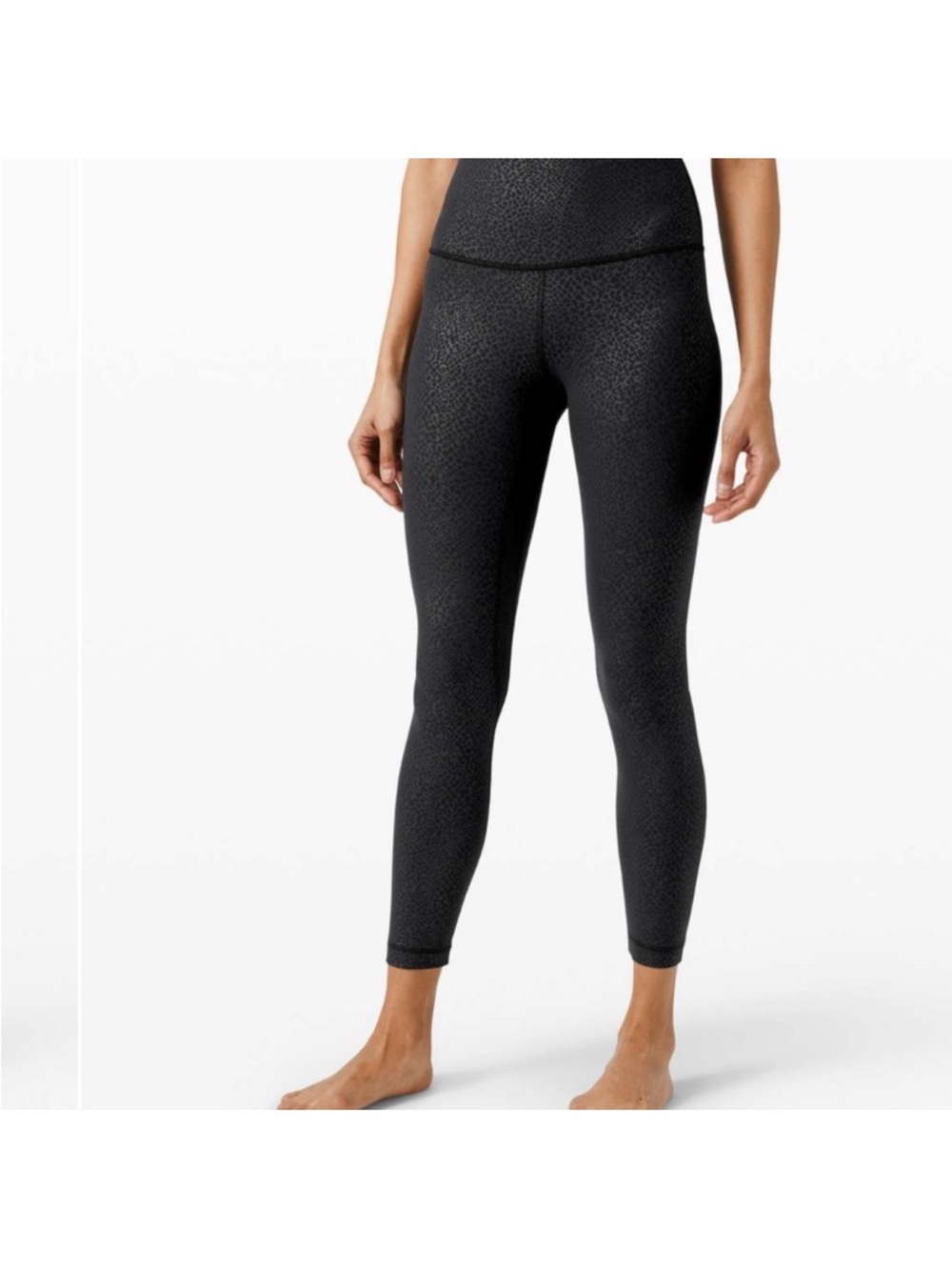 LULULEMON Lululemon Align Pant II 25" Formulate Emboss Black Leggings